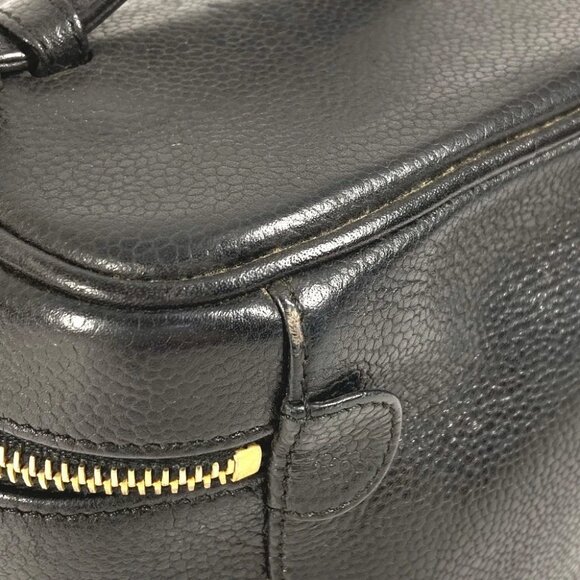 CHANEL A01998 CC CC Mark logo Bag Vanity Bag Vertical Hand Bag - Picture 8 of 16